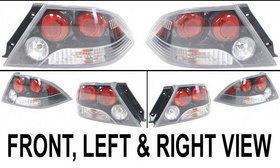 Clear and red lens new tail lamp set of 2 with bulbs right & left hand side pair
