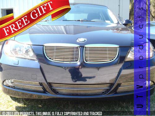 2007 - 2008 bmw chrome billet grille 8pc combo kit 328 335i xi 328i xi 07 08 