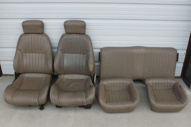 Firebird trans am tan leather power seats set front & rear