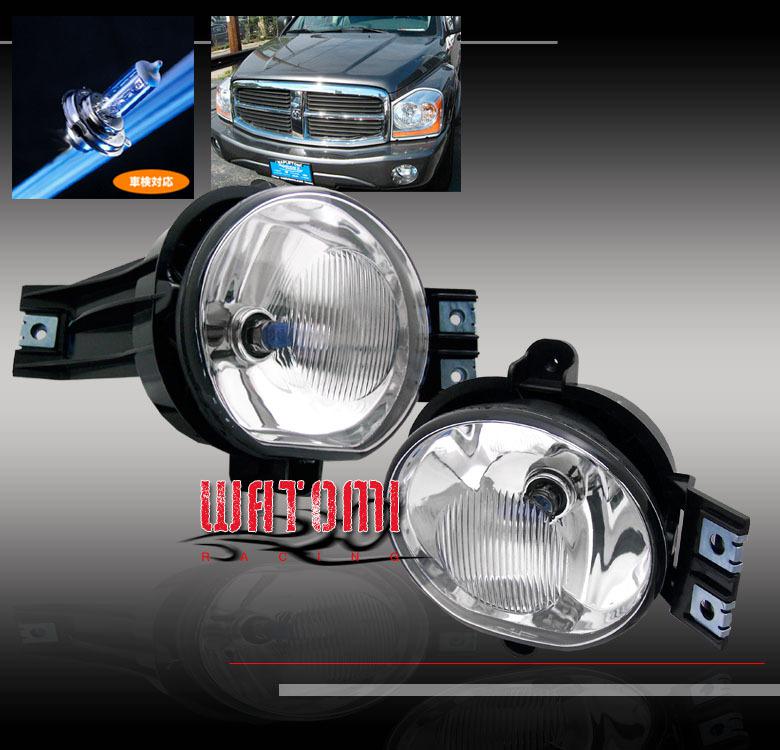 04 05 06 dodge durango oem clear fog lights lamp w/bulb