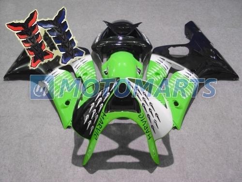 Free tank pad! injection fairing body kit for kawasaki ninja zx6r 2003 2004 ak