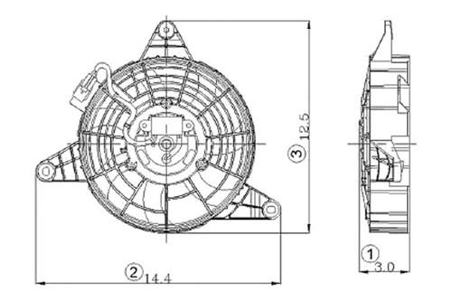 Replace ki3113107 - fits kia sportage condenser fan assembly suv oe style part