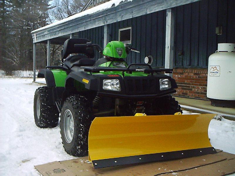 Atv snow plow