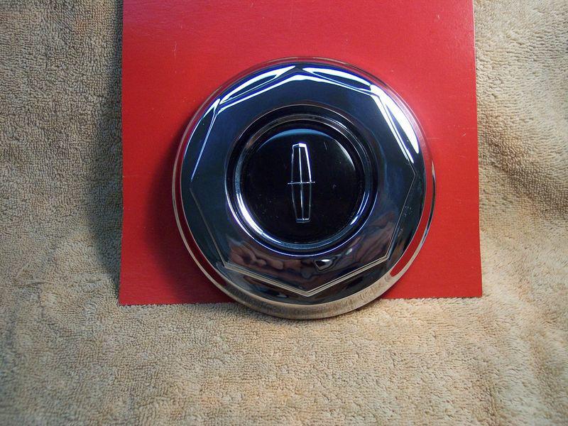 1968-69 lincoln mark iii  rechromed  hubcap center with new center emblem  