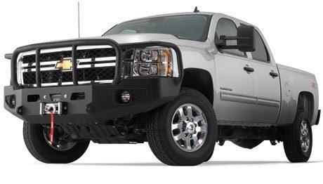 2011-2014 chevrolet silverado hd warn heavy duty front bumper w/ guard 85887