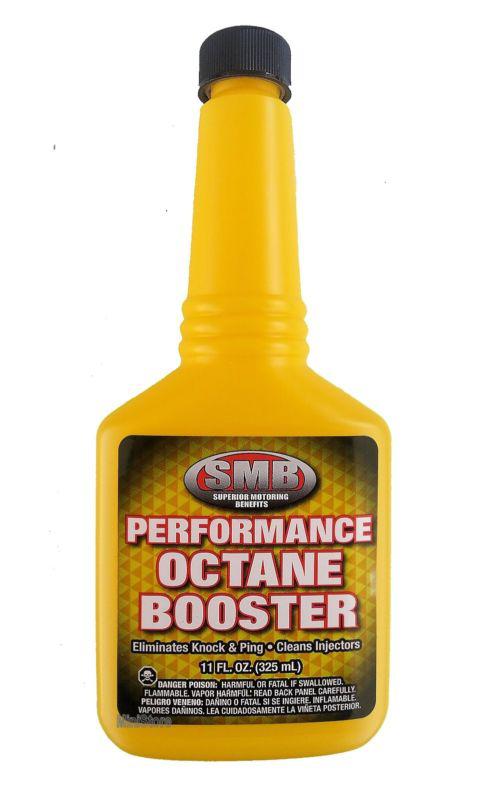 Performance octane booster eliminates knock & ping cleans injectors parts 11oz.