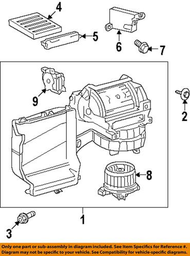 Toyota oem 8713907010 cabin air filter