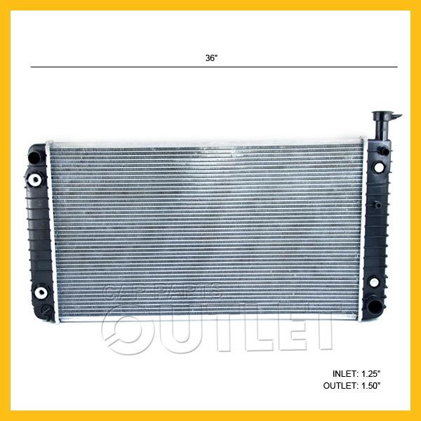 1992 1993 g-series g10 g20 new radiator 4.3 5.0 5.7 v6 v8 92-93 w/ eoc auto a/t