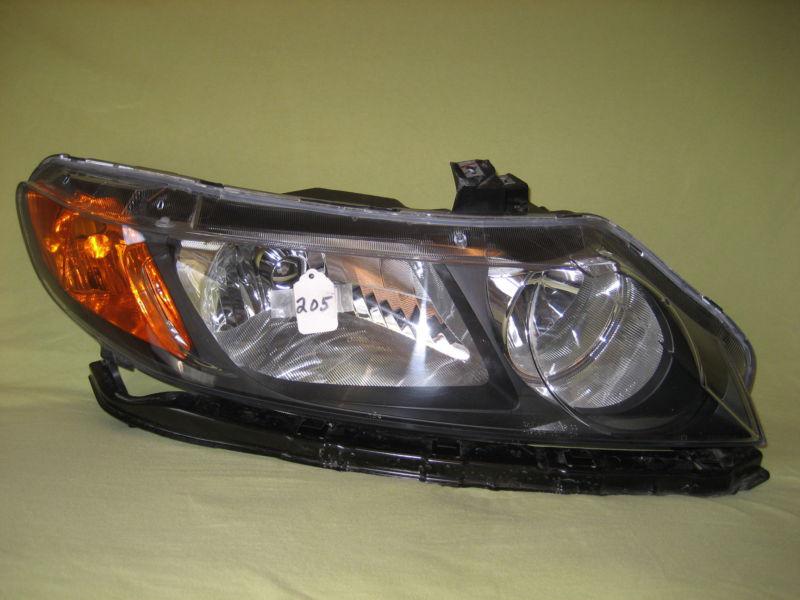 *06 07 08 honda civic sedan oem passenger rt rs headlight halogen factory #205