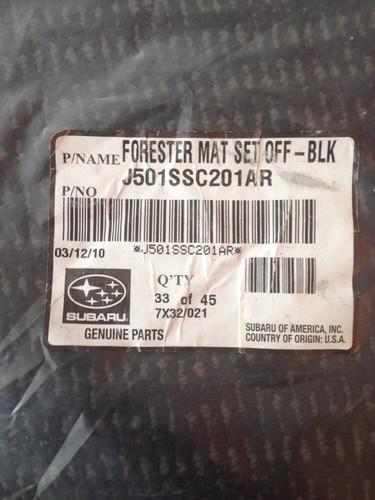 Subaru forester floor mats