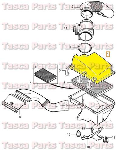 Brand new oem v5 turbo air filter 2001-2009 volvo s60 v70 v70xc #30636333