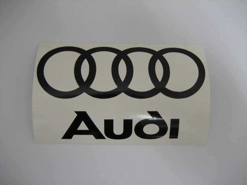 Audi vinyl decal sticker a4 - a6 - a8 - q7 - q5 - r8