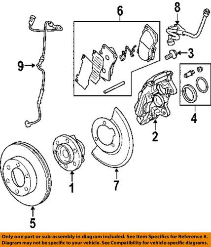 Hummer gm oem 15202106 front brake rotor/disc/disc brake rotor