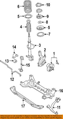 Nissan oem 5432939u00 front suspension-spacer