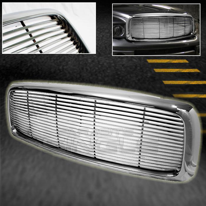 02-05 dodge ram pickup truck 1500/2500/3500 chrome sport front hood grille grill