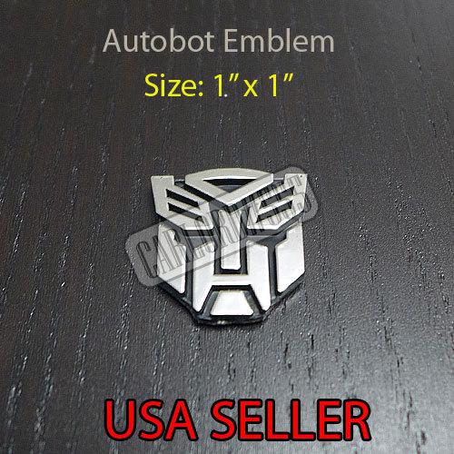 *new* 1 inch transformer autobot optimus prime logo/emblem car/truck/van sticker