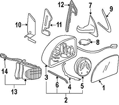 Volkswagen 1c1857507abgru genuine oem factory original housing assy