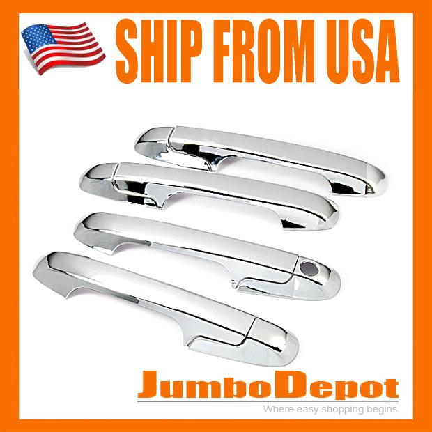 Us 1set 03-07 honda accord chrome door side handle cover trim kits hot