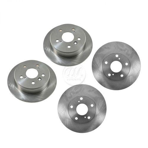 Brake rotor front & rear kit set of 4 for lexus es300 toyota camry solara new