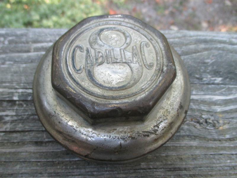 Cadillac 8 coated brass grease cap dust cover wheel center caps hub cap