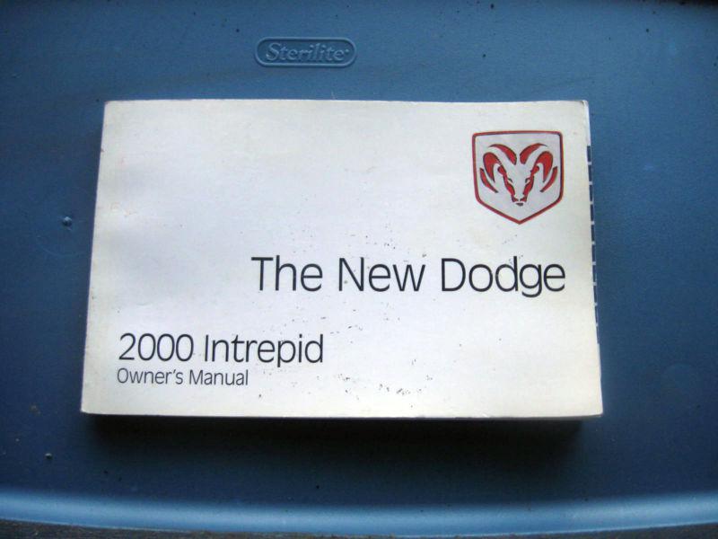 2000 dodge intrepid owners manual original