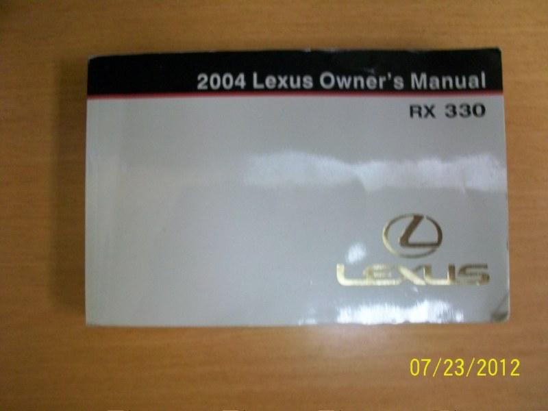 2004 lexus rx330   owners manual 