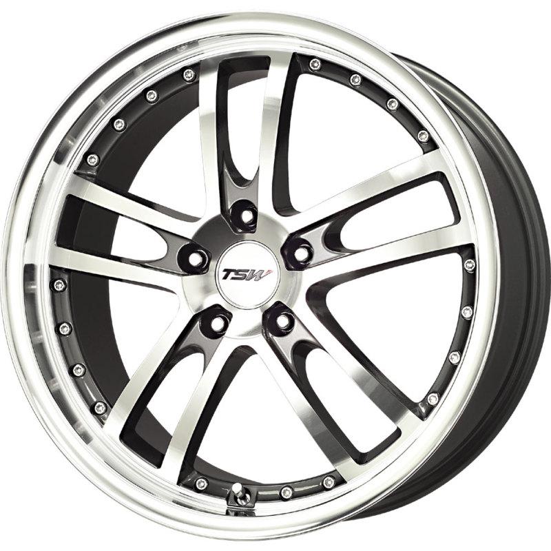 4 new 17x8 32 offset  5x112 tsw cadwell gun metal wheels/rims