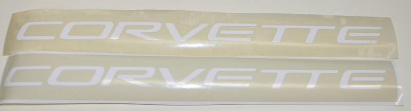 1997 2004 c5 corvette  fuel rail cover vinyl decal white