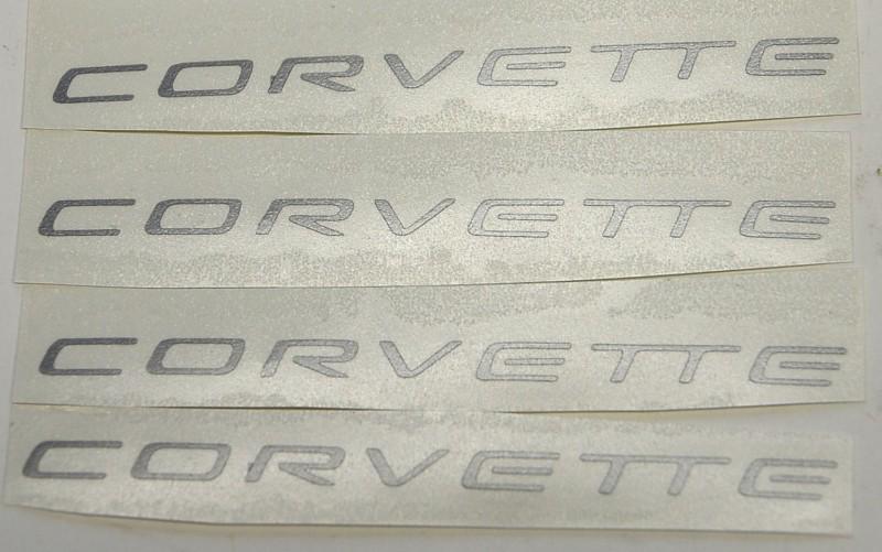 1997 2004 c5 corvette wheel vinyl decal silver