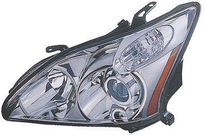 Driver side headlight hid head light lens and housing, without auto adjust