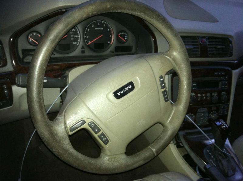 99 01 02 03 volvo s80 v80 driver wheel airbag air bag tan beige (oem)