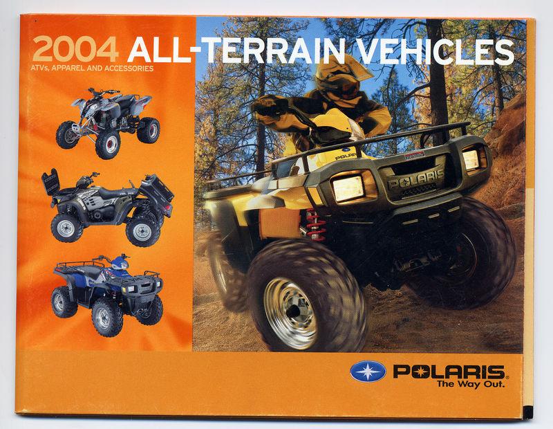 2004 polaris all-terrain vehicles atvs original dealer brochure magnum predator