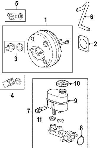 Chevrolet 20845345 genuine oem factory original master cylinder