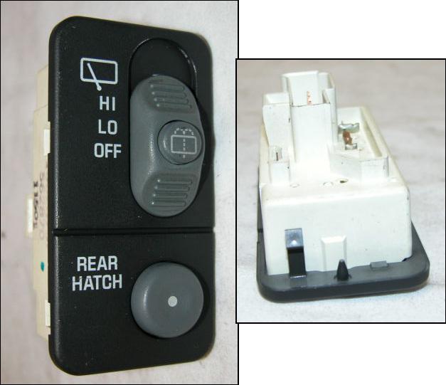 98-04 chevy s10 blazer gmc s15 jimmy rear wiper and hatch release switch