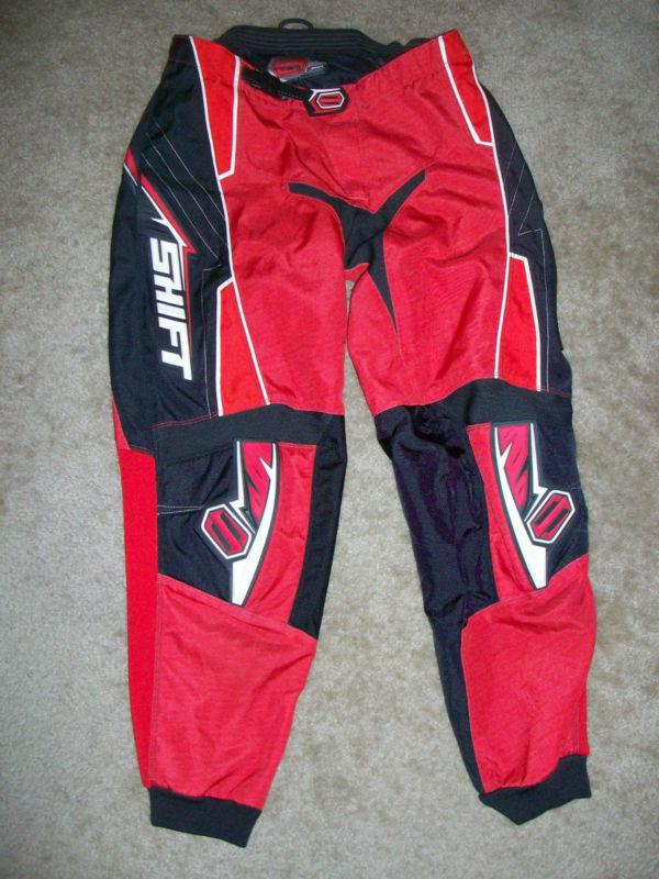 Shift racing motocross pants mens size 36 shift red motocross pants nice!