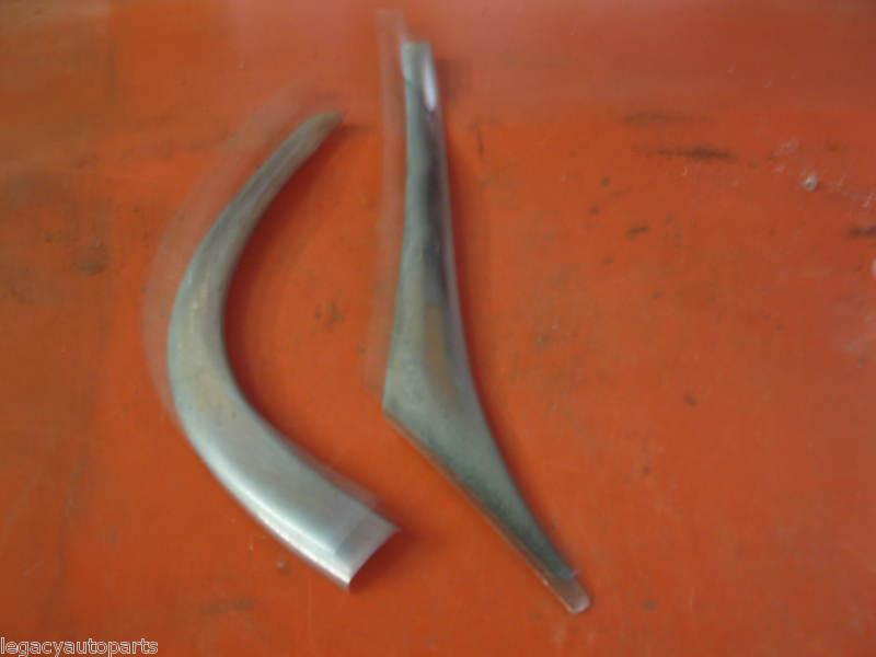  1959 chevy impala  belair 2 dr.drivers side rear glass corner trim 2 piece