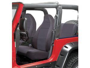 Coverking front seat covers with jeep® logo - cr-grade neoprene - cj7 cj8 cj5