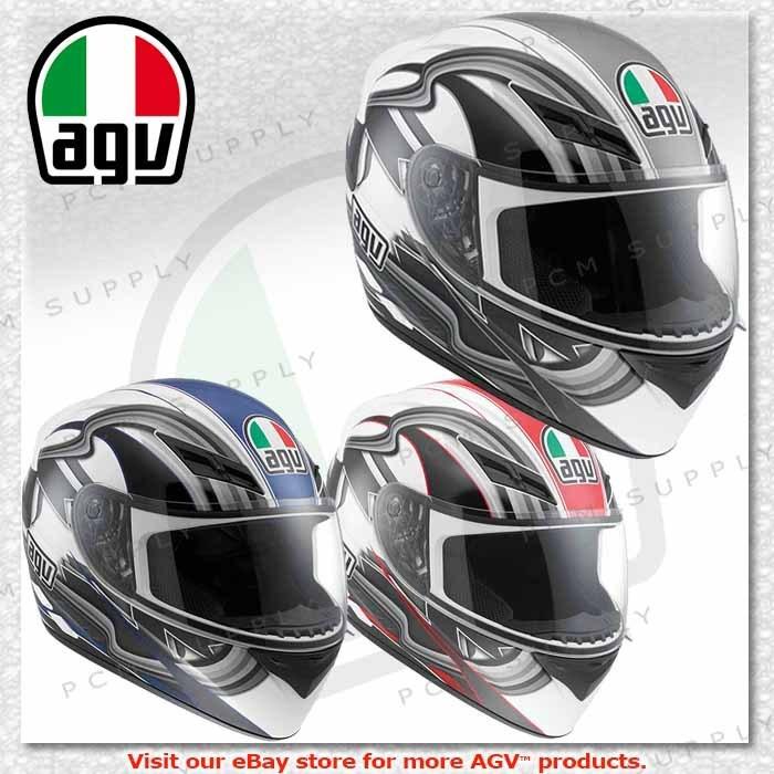 Agv k3 chicane full face motorcycle street race helmet dot safety rated