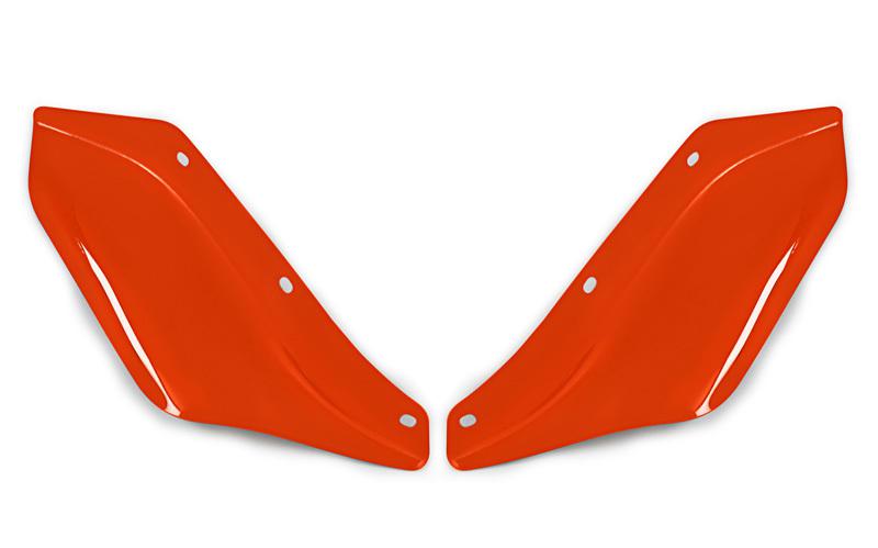 Memphis shades red wind deflectors - harley batwing flh flhx flht street glide