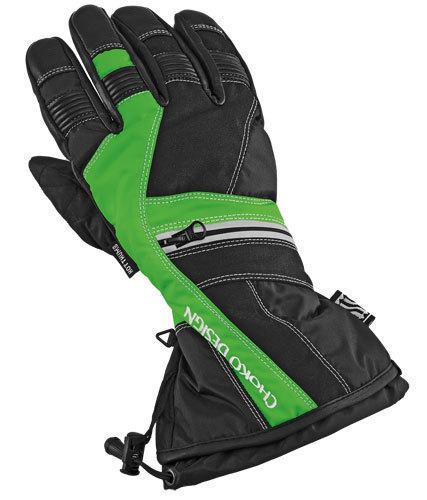 Choko extreme touring snowmobile glove green 2xl