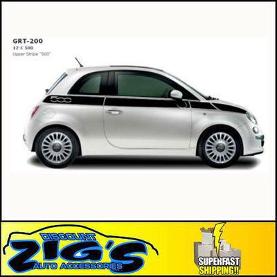 Vinyl graphic decal for 2012-2013 fiat 500 upper stripe graphics stripe