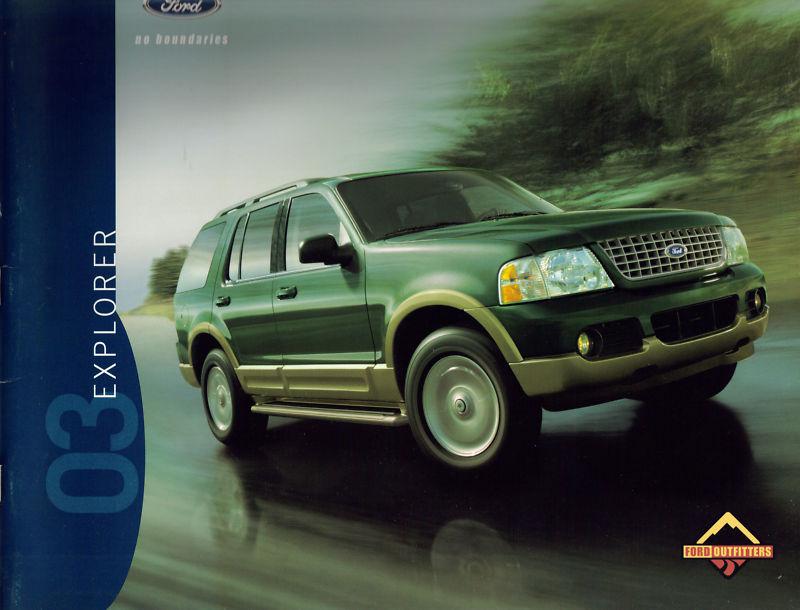 2003 ford explorer sales brochure folder original excellent condition e30