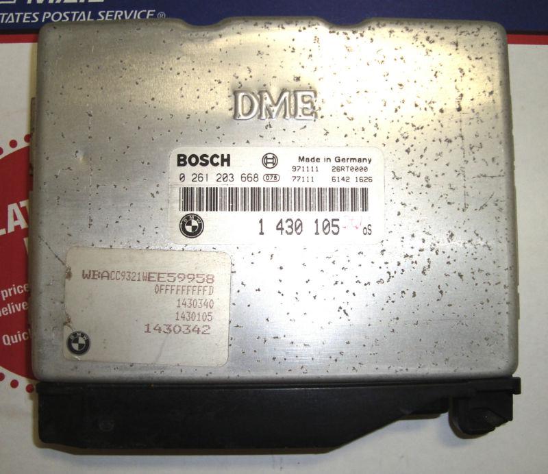 96-97 bmw e36 318i z3 dme engine computer 1 430 105 bosch 0 261 203 668