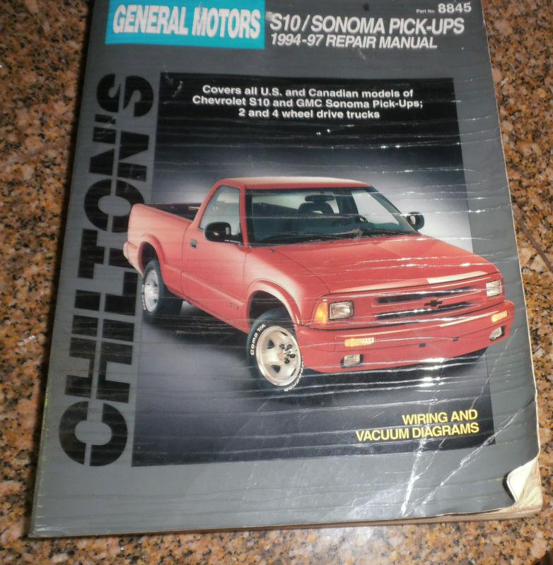 Chilton's general motors s10/sonoma pick-ups 1994-97 #8845