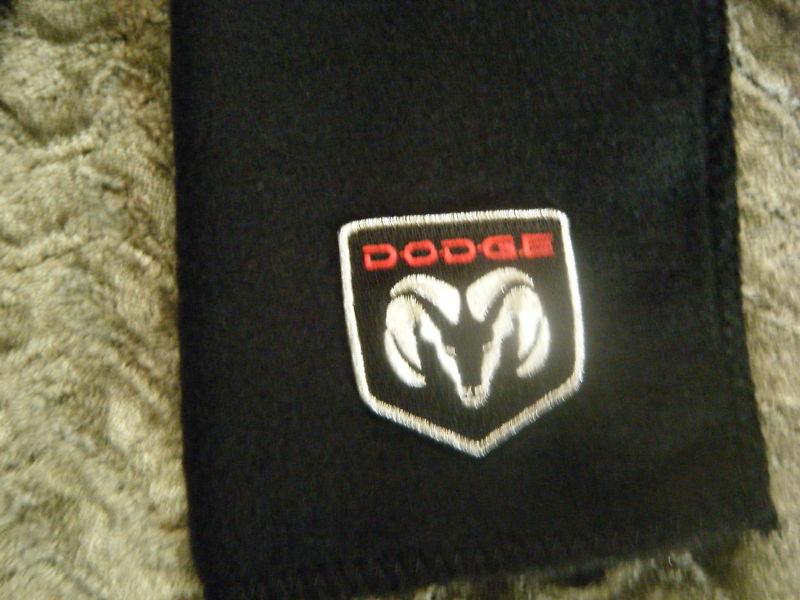 Dodge   black fleece scarves scarfs scarf  9" x 60" (inches) auto car  usa ram