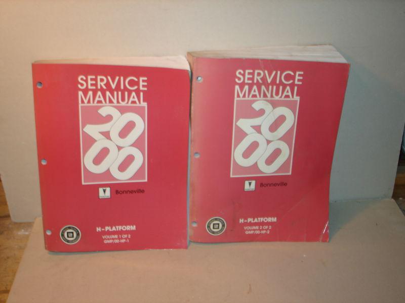 2000 pontiac bonneville dealer service manuals