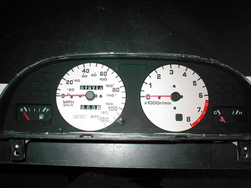 1999 nissan altima se speedometer 79712 miles instrument cluster white gauges