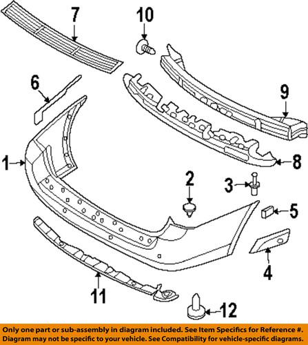 Hyundai oem 866614j000 rear bumper-upper bracket