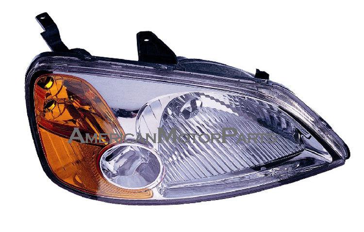 Right passenger side replacement headlight honda civic dx ex gx hx lx si hybrid