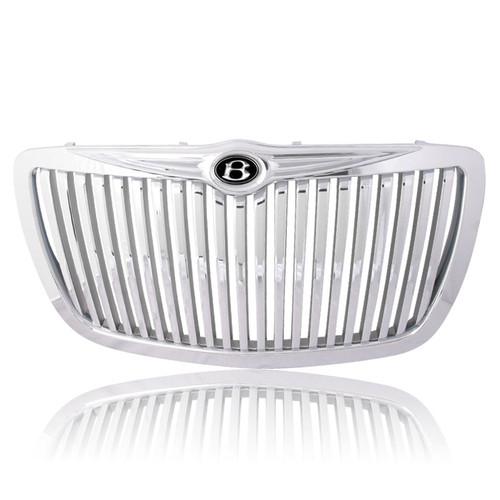 2005 2006 2007 chrysler 300 / 300c abs custom front vertical grill  chrome